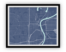 Load image into Gallery viewer, Omaha Map Print - Choose your color
