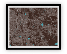 Load image into Gallery viewer, Bangalore Map Print - Choose your color
