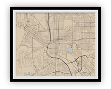 Load image into Gallery viewer, Colorado Springs Map Print - Choose your color
