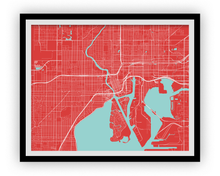 Load image into Gallery viewer, Tampa Map Print - Choose your color
