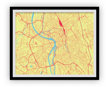 Load image into Gallery viewer, Toulouse Map Print - Choose your color
