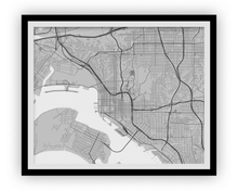 Load image into Gallery viewer, San Diego Map Print - Choose your color
