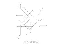 Charger l&#39;image dans la galerie, Carte de métro de Montréal
