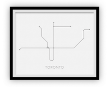 Charger l&#39;image dans la galerie, Toronto Subway Map Print - Toronto Metro Map Poster
