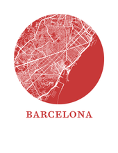 Load image into Gallery viewer, Barcelona Map Print - City Map Poster
