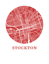 Load image into Gallery viewer, Stockton Map Print - City Map Poster
