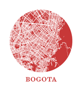 Load image into Gallery viewer, Bogota Map Print - City Map Poster
