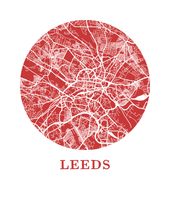 Load image into Gallery viewer, Leeds Map Print - City Map Poster
