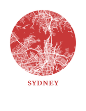 Charger l&#39;image dans la galerie, Affiche cartographique de Sydney - Style OMap
