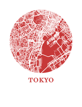 Load image into Gallery viewer, Tokyo Map Print - City Map Poster
