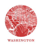 Load image into Gallery viewer, Washington Map Print - City Map Poster
