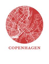 Load image into Gallery viewer, Copenhagen Map Print - City Map Poster
