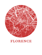 Charger l&#39;image dans la galerie, Affiche cartographique de Florence - Style OMap
