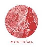 Load image into Gallery viewer, Montreal Map Print - City Map Poster
