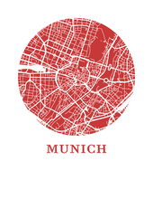 Load image into Gallery viewer, Munich Map Print - City Map Poster

