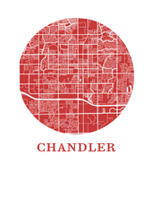Load image into Gallery viewer, Chandler Map Print - City Map Poster
