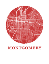 Charger l&#39;image dans la galerie, Affiche cartographique de Montgomery - Style OMap
