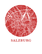 Charger l&#39;image dans la galerie, Affiche cartographique de Salzburg - Style OMap
