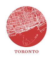 Charger l&#39;image dans la galerie, Affiche cartographique de Toronto - Style OMap
