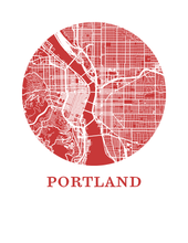 Load image into Gallery viewer, Portland Map Print - City Map Poster
