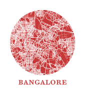 Charger l&#39;image dans la galerie, Affiche cartographique de Bangalore - Style OMap
