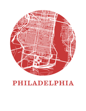 Load image into Gallery viewer, Philadelphia Map Print - City Map Poster
