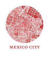 Charger l&#39;image dans la galerie, Affiche cartographique de Mexico City - Style OMap
