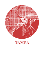 Charger l&#39;image dans la galerie, Affiche cartographique de Tampa - Style OMap
