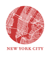 Load image into Gallery viewer, New York City Map Print - City Map Poster
