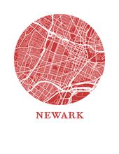 Load image into Gallery viewer, Newark Map Print - City Map Poster
