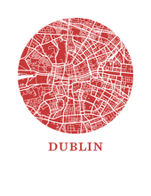 Load image into Gallery viewer, Dublin Map Print - City Map Poster
