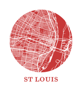 Load image into Gallery viewer, St Louis Map Print - City Map Poster
