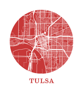 Charger l&#39;image dans la galerie, Affiche cartographique de Tulsa - Style OMap
