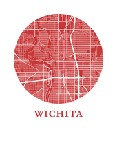 Charger l&#39;image dans la galerie, Affiche cartographique de Wichita - Style OMap
