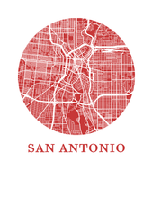 Charger l&#39;image dans la galerie, Affiche cartographique de San Antonio - Style OMap
