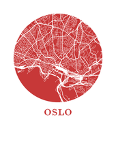 Load image into Gallery viewer, Oslo Map Print - City Map Poster
