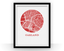 Load image into Gallery viewer, Oakland Map Print - City Map Poster
