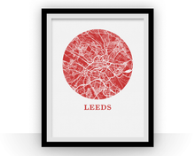 Load image into Gallery viewer, Leeds Map Print - City Map Poster
