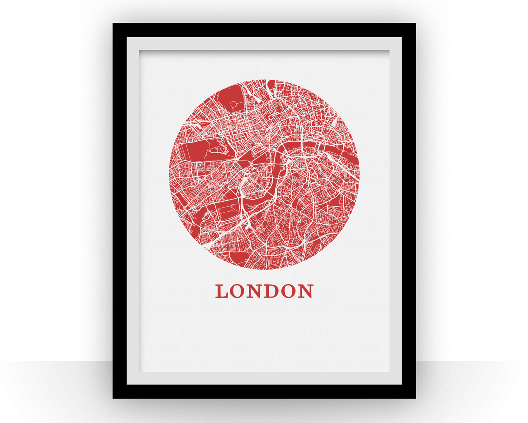 London Map Print - City Map Poster