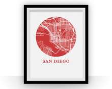 Charger l&#39;image dans la galerie, San Diego Map Print - City Map Poster
