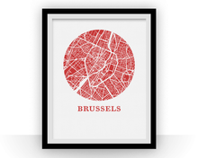 Charger l&#39;image dans la galerie, Bruxelles Map Print - City Map Poster
