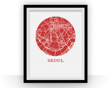 Charger l&#39;image dans la galerie, Seoul Map Print - City Map Poster
