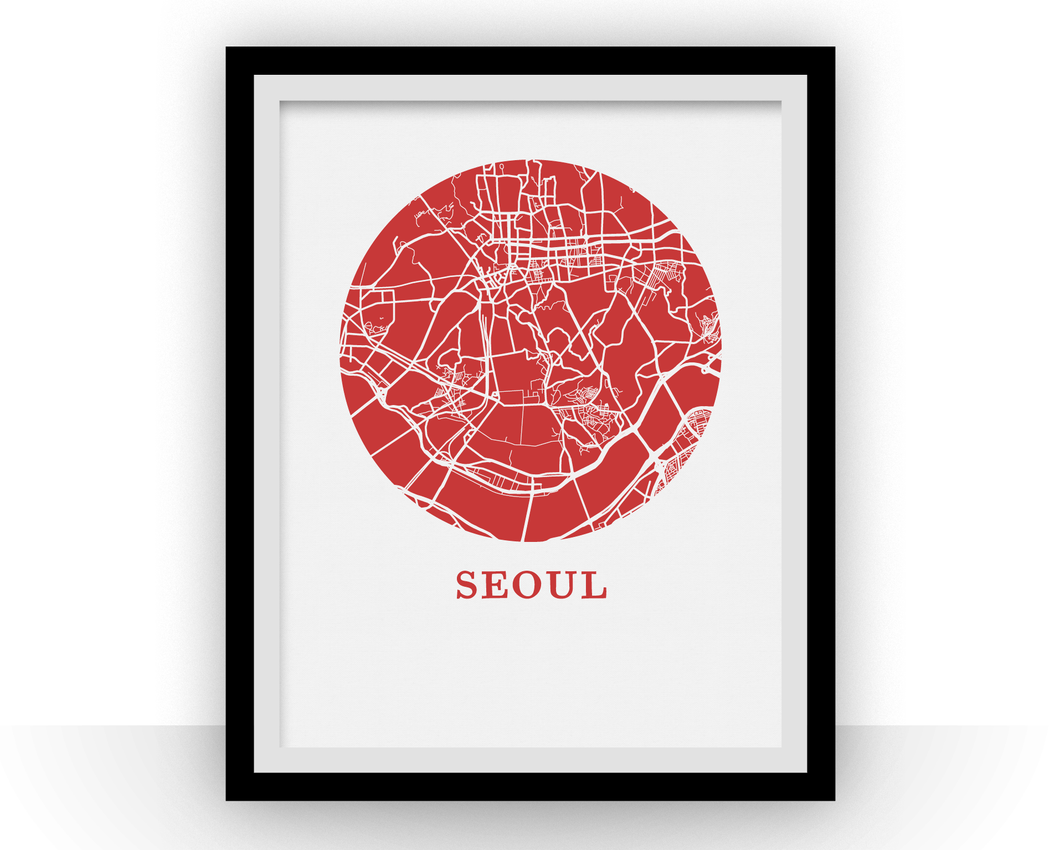 Seoul Map Print - City Map Poster