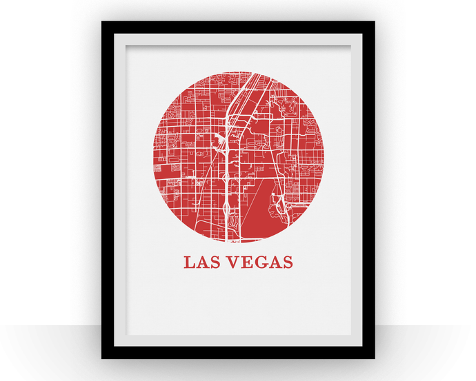 Las Vegas Map Print - City Map Poster