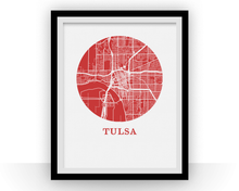 Load image into Gallery viewer, Tulsa Map Print - City Map Poster
