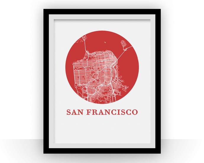 San Francisco Map Print - City Map Poster