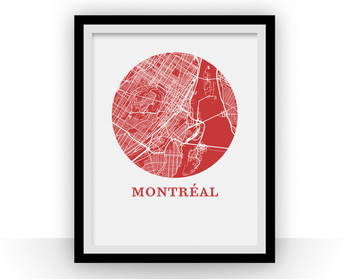 Montreal Map Print - City Map Poster