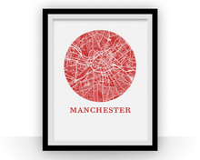 Charger l&#39;image dans la galerie, Manchester Map Print - City Map Poster
