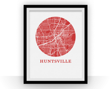 Load image into Gallery viewer, Huntsville Map Print - City Map Poster
