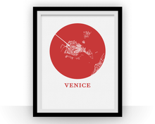 Load image into Gallery viewer, Venice Map Print - City Map Poster
